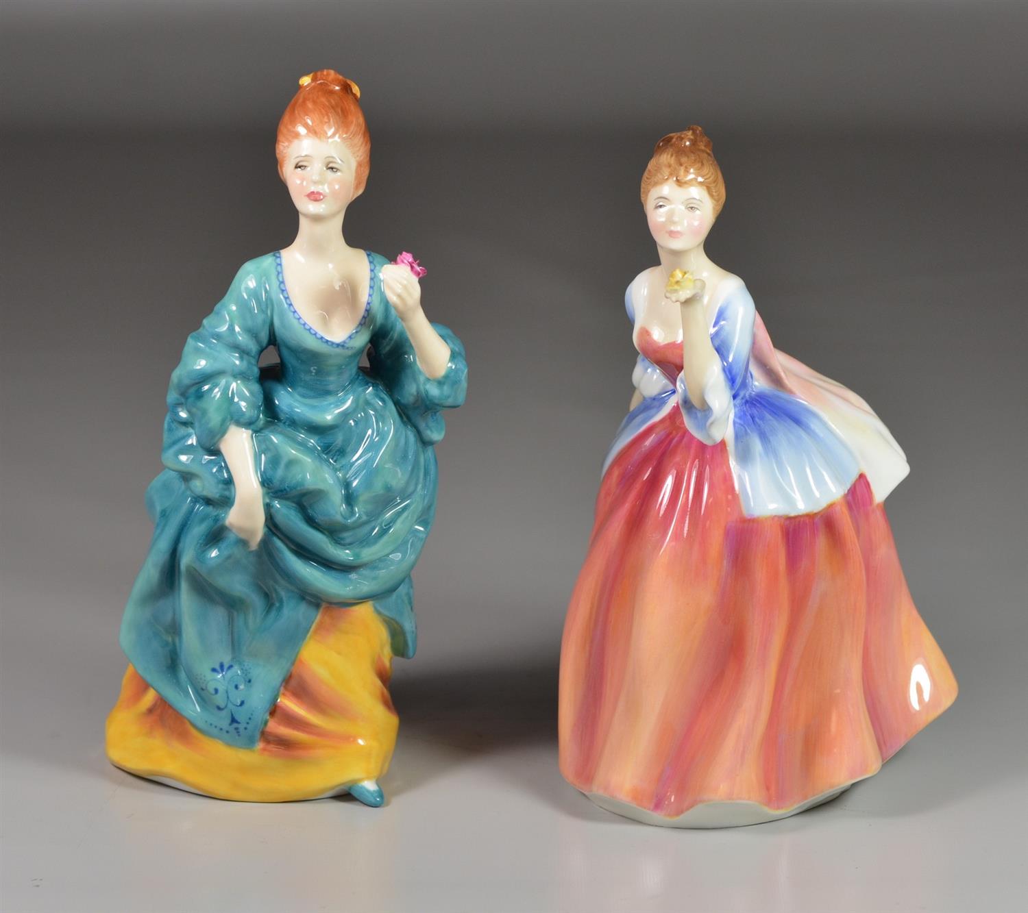 Appraisal: Royal Doulton bone china figurines Olga HN Fleur HN tallest