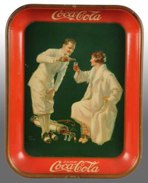 Appraisal: Coca-Cola Golfer's Tray Description Nice-looking overall with only light to