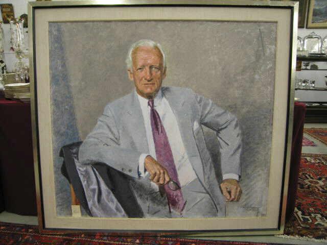 Appraisal: Lloyd Embry Oil portrait of Frank Smathers Jr x well