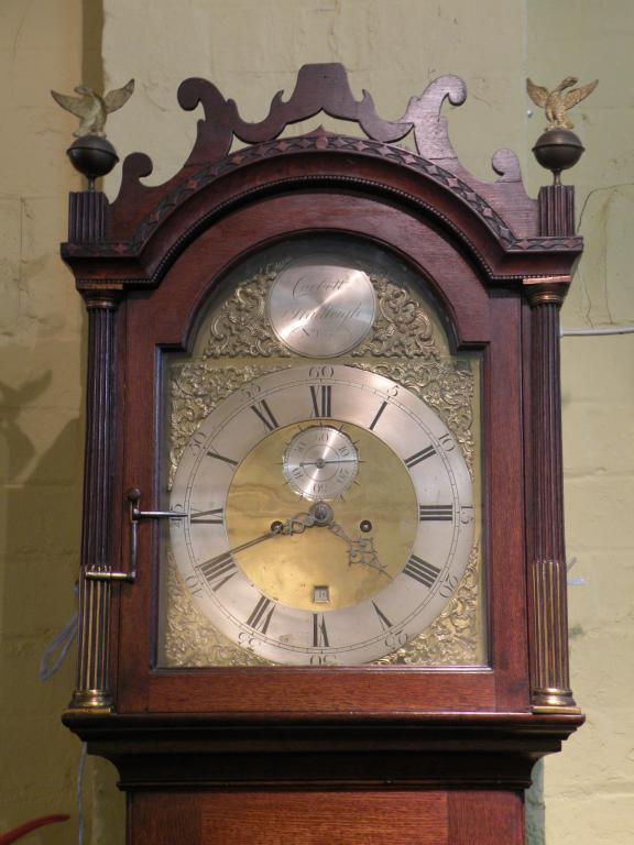 Appraisal: Corbett Hadleigh A George III longcase clock the arched brass