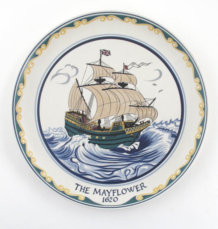 Appraisal: The Mayflower A Poole Pottery charger designed by Tony Morris