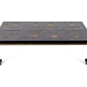 Appraisal: A Chinese Coromandel Lacquer Coffee Table TH TH CENTURY with