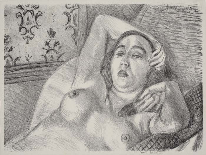 Appraisal: HENRI MATISSE Le repos du mod le Lithograph x mm