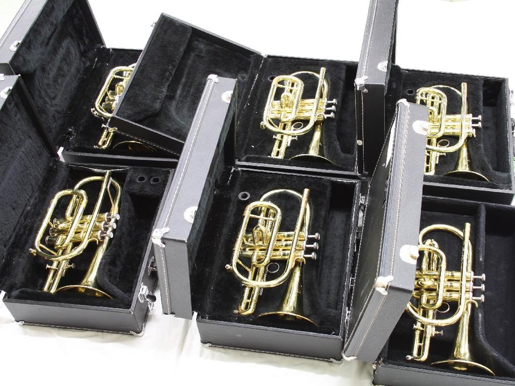 Appraisal: Six Jupiter brass cornets all cased