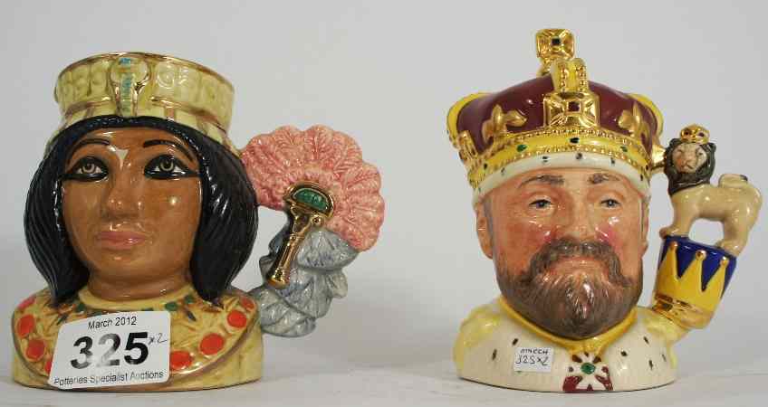 Appraisal: Royal Doulton Small Character Jugs King Edward VII D Limited