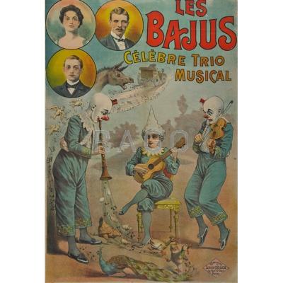 Appraisal: FRENCH CIRCUS POSTER Les Bajus early th c Printed by