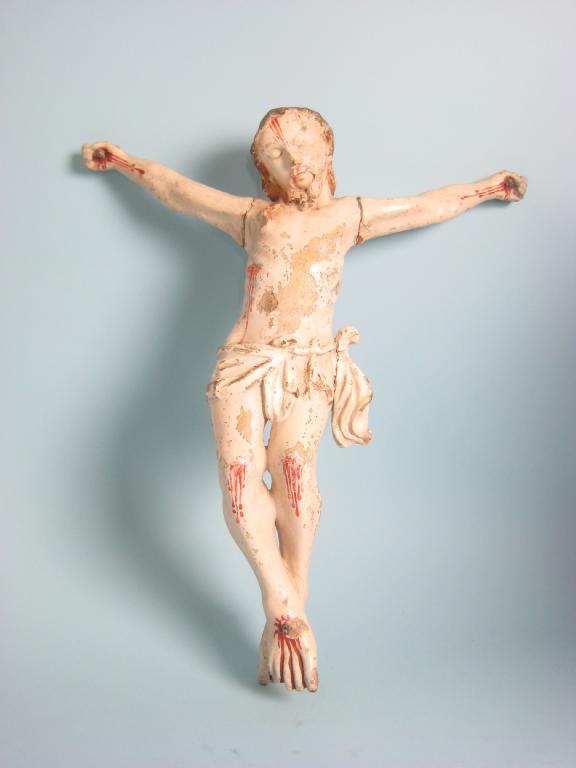 Appraisal: A carved and painted Figure of Christ with painted detail