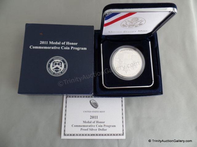 Appraisal: Silver Medal of Honor Comm Dollar CoinIssued by the US