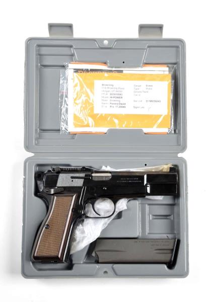 Appraisal: MIB Browning Hi - Power Semi-Automatic Pistol Serial MV Pistol