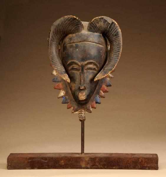 Appraisal: Pair of West African Baoule Masks Description From Ivory Coast