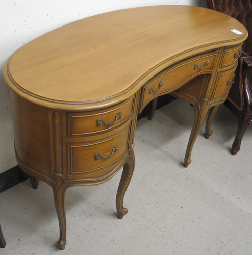 Appraisal: LOUIS XV STYLE KIDNEY DESK Drexel Furniture Co th century