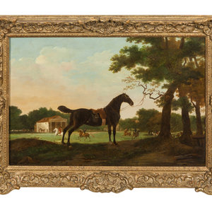 Appraisal: Manner of George Stubbs British - Portrait of a Dark