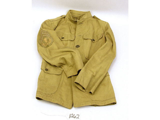 Appraisal: WW II Blouse With ordnance sergeant chevron very fine complete