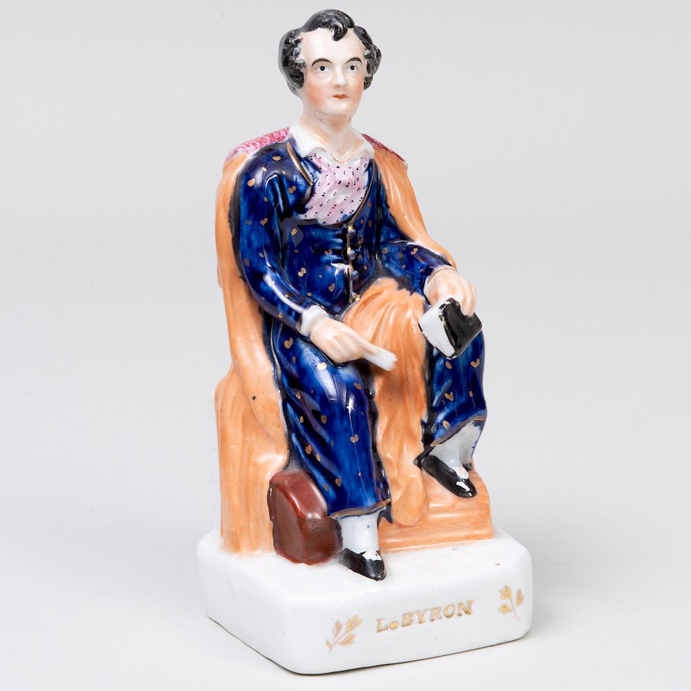 Appraisal: Staffordshire Pottrey 'Lord Byron' Figure in high Drury Drury London