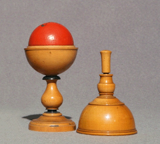 Appraisal: BILLIARD BALL VASE See preceding lot for a description of