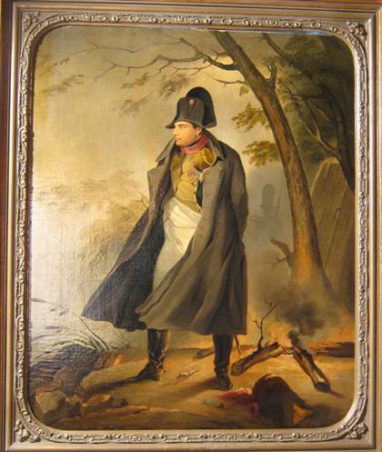 Appraisal: UNKNOWN ARTIST NAPOLEON AT AUSTERLITZ Oil on board x in