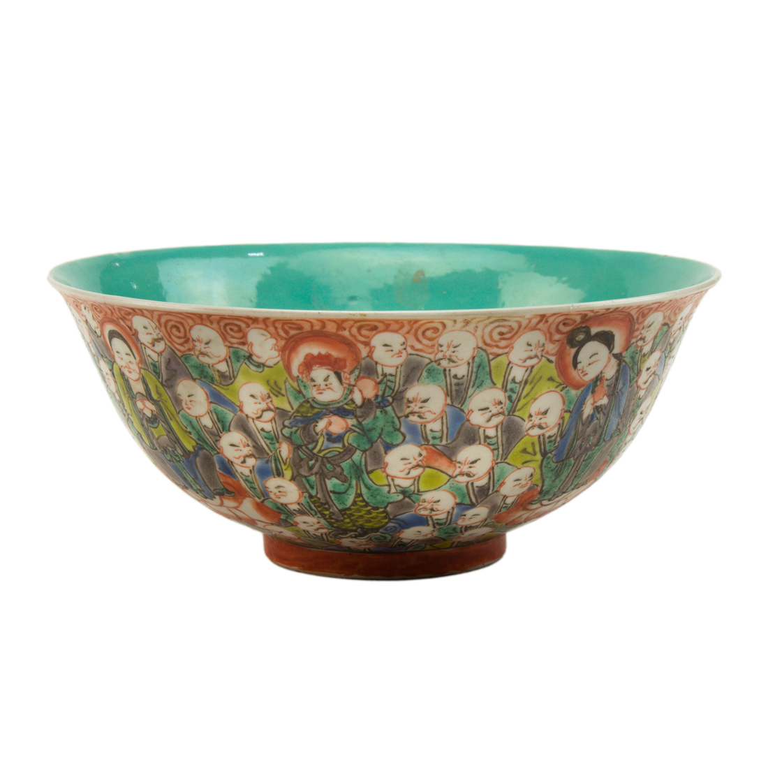 Appraisal: CHINESE FAMILLE VERTE BOWL Chinese famille verte bowl the exterior