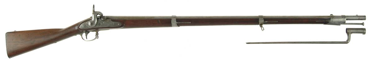 Appraisal: BUTTERFIELD CONVERSION HARPERS FERRY MUSKET WITH BAYONET SN Cal rnd