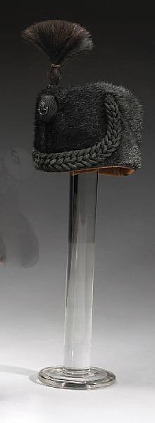 Appraisal: A British other ranks fur cap for the Rifle Brigade