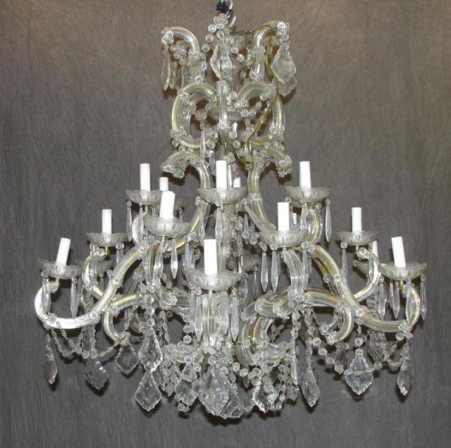 Appraisal: Multi Arm Cut Crystal Chandelier From an East nd St