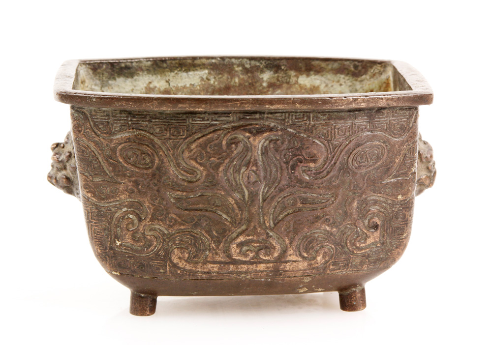 Appraisal: - th th C Chinese Archaic Style Censer Late th