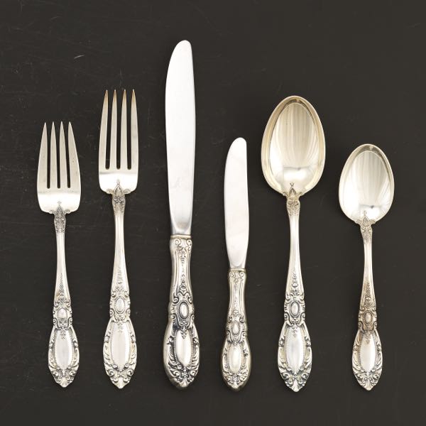 Appraisal: TOWLE STERLING SILVER TABLEWARE SERVICE FOR EIGHT KING RICHARD PATTERN