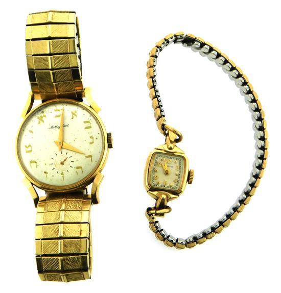 Appraisal: JEWELRY Two watches the first a K Mathey Tissot watch