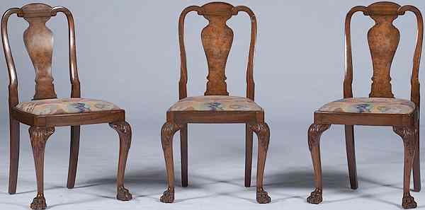 Appraisal: Georgian-style Side Chairs English first quarter th century three Georgian-style