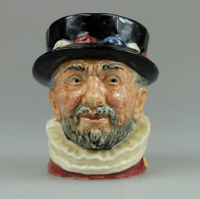 Appraisal: Royal Doulton rare small character jug Beefeater GR handle picked