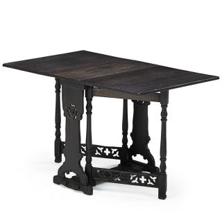 Appraisal: STYLE OF ROSE VALLEY Drop-leaf table STYLE OF ROSE VALLEYDrop-leaf