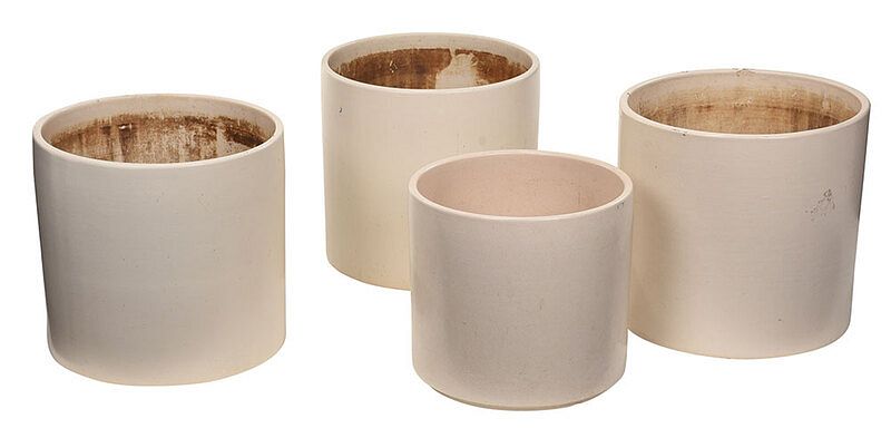 Appraisal: Four Large Gainey Ceramic Planters American th st century four