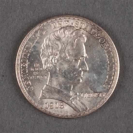 Appraisal: United States Lincoln - Illinois Centennial commemorative silver half dollar