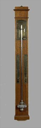 Appraisal: French Inlaid Mahogany Barometer Signed Pusterla x in