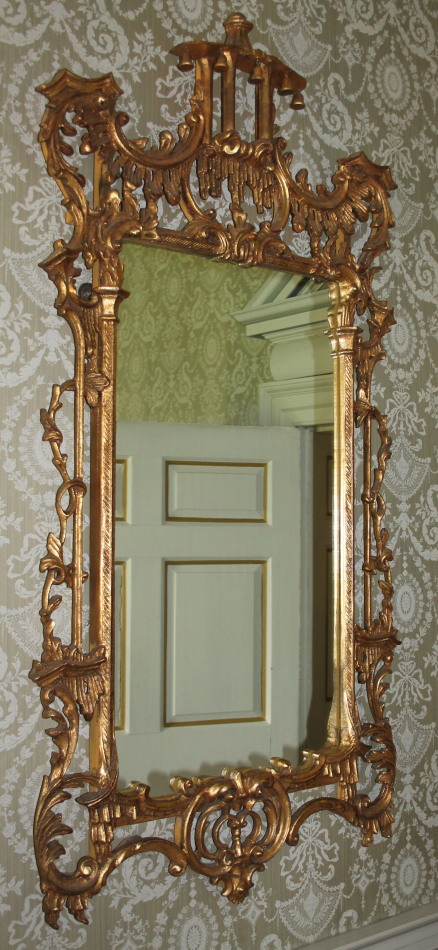 Appraisal: A pair of gilt wall mirrors in the Chinese Chippendale