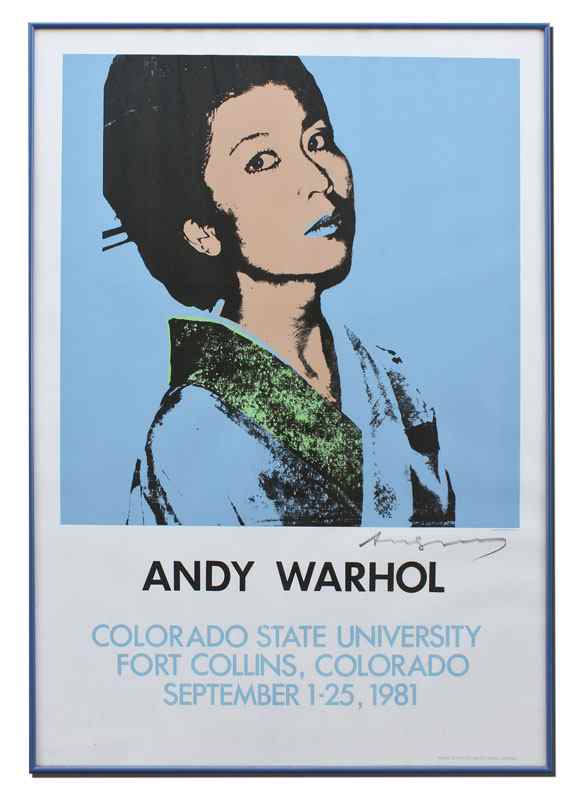 Appraisal: ANDY WARHOL POSTER OF KIMOKO POWERS DONE FOR THE COLORADO