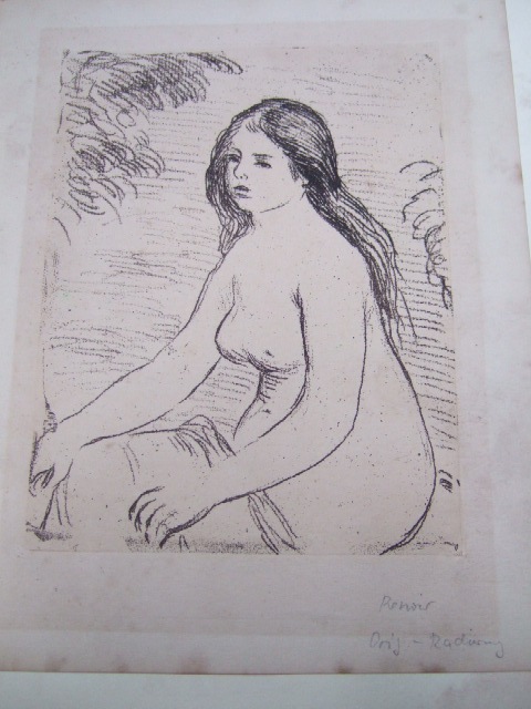 Appraisal: After Pierre August Renoir Baigneuse Assise soft ground etching bears