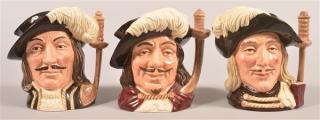 Appraisal: Three Large Royal Doulton Character Mugs Three Large Royal Doulton