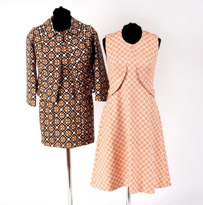 Appraisal: A Mary Donan dress and jacket in a geometric floral