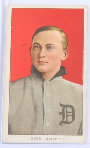 Appraisal: T- baseball card of Cobb Detroit several heavy creases Card