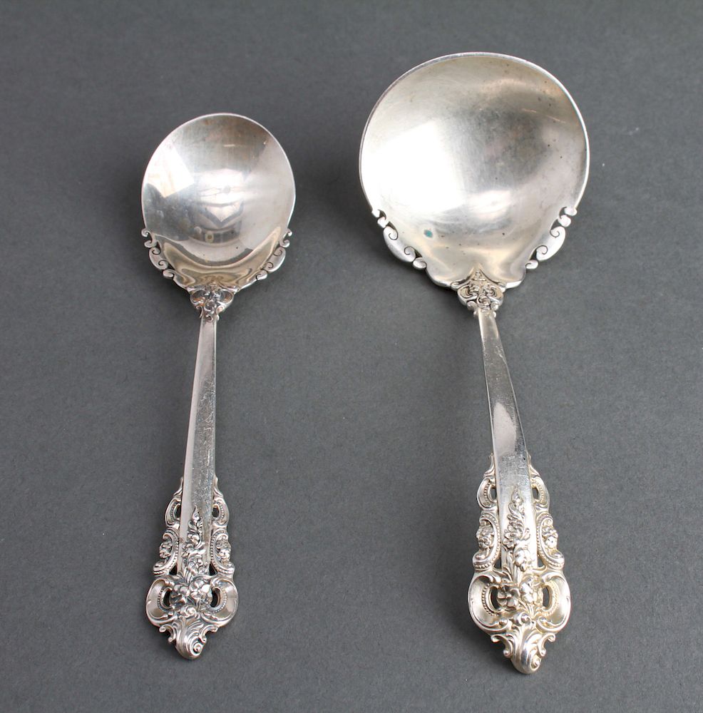 Appraisal: Wallace Silver Grande Baroque Sugar Spoon Ladle Wallace sterling silver