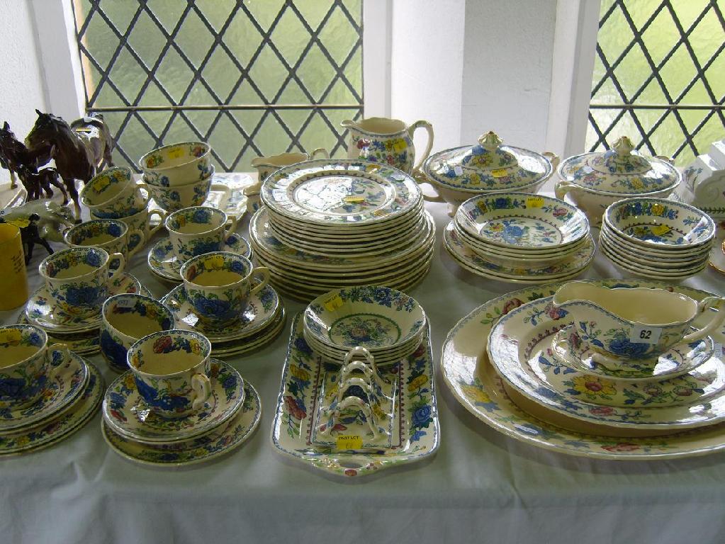 Appraisal: An extensive collection of Masons Regency pattern dinner and teawares