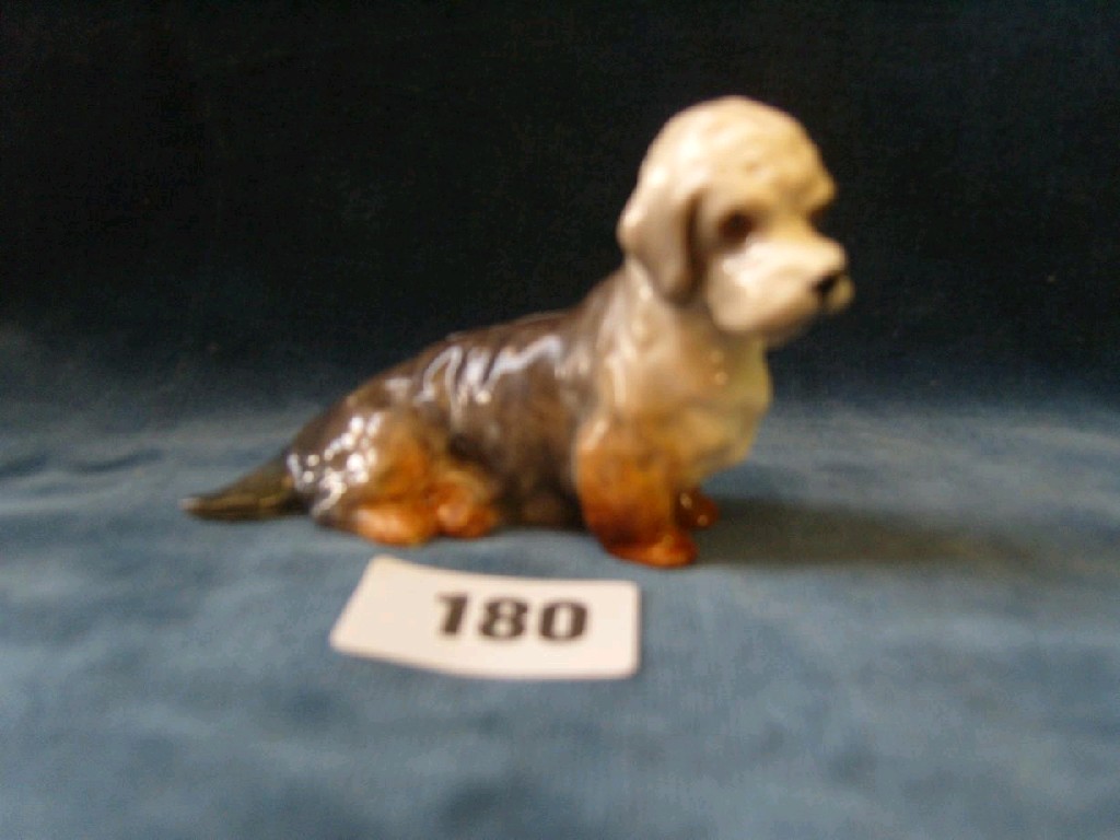 Appraisal: A Royal Worcester figure of a seated Dandie Dinmont Terrier