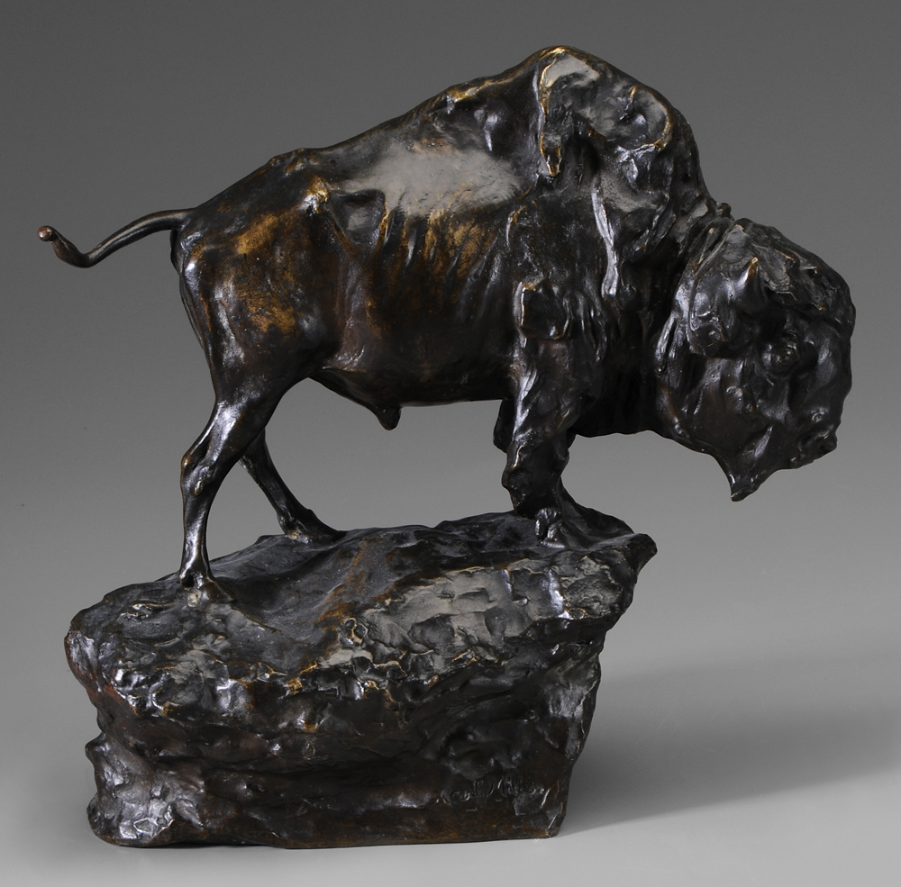 Appraisal: After Carl Milles Swedish - American Bison signed on base