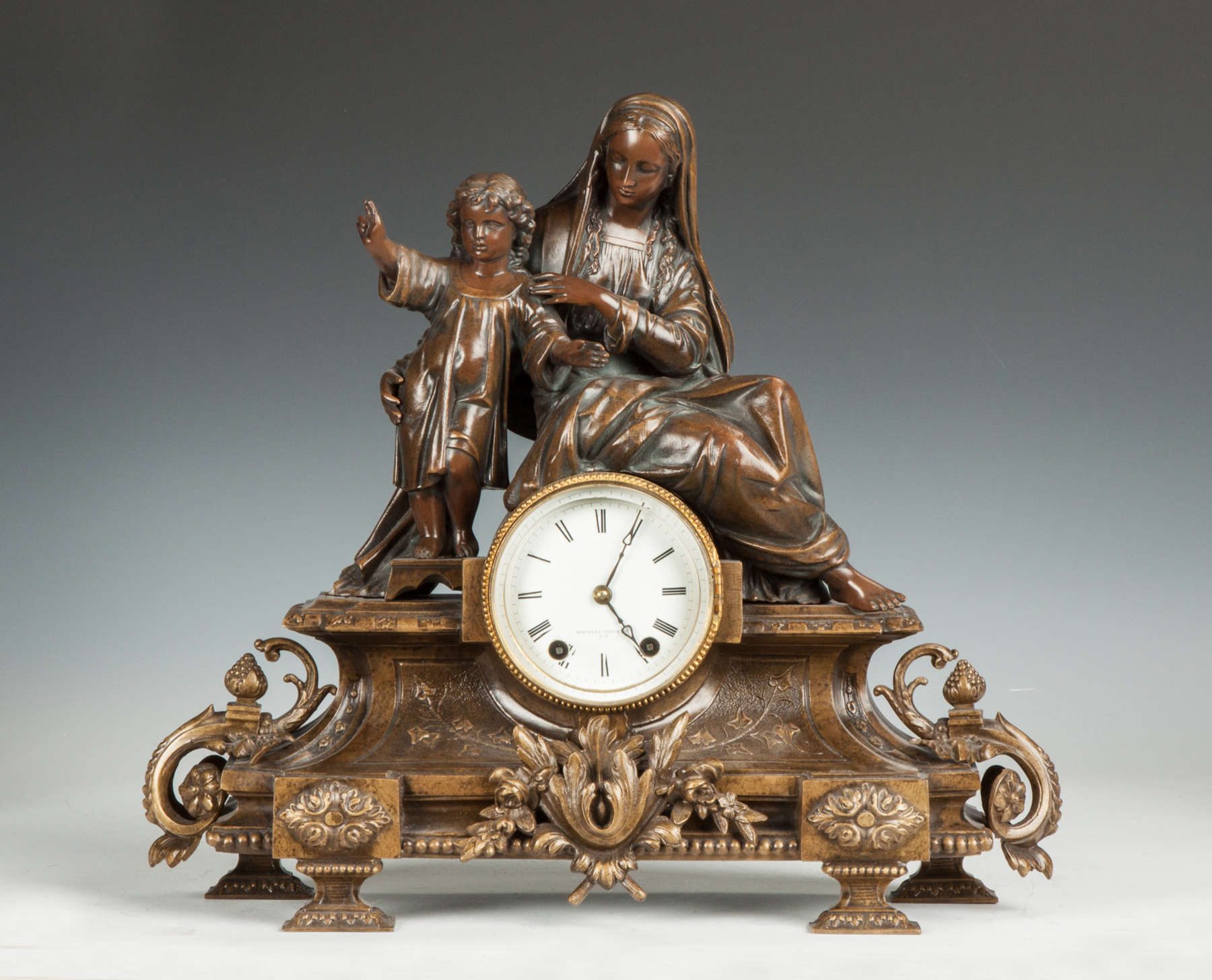 Appraisal: Seth Thomas Madonna Child Shelf Clock th cent Retail by