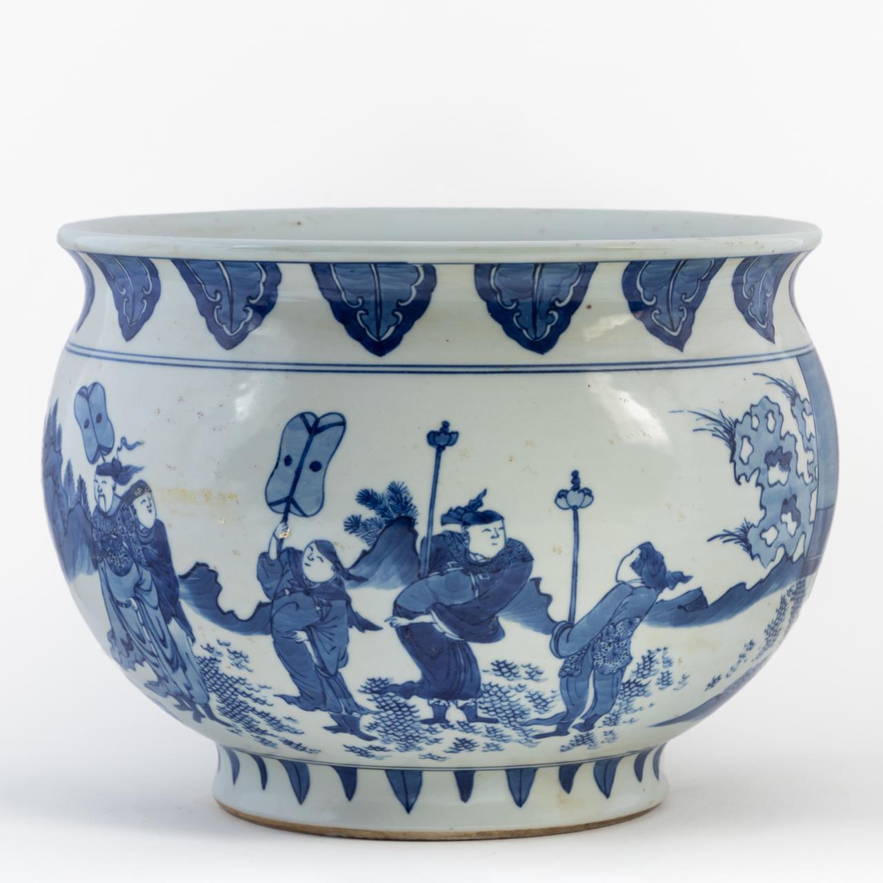 Appraisal: CHINESE BLUE WHITE PORCELAIN BOWL Chinese blue and white porcelain