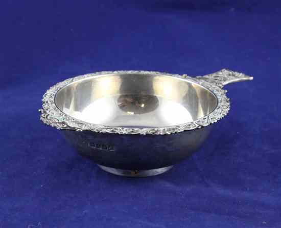 Appraisal: A George V Scottish silver quaich with pierced Celtic knot