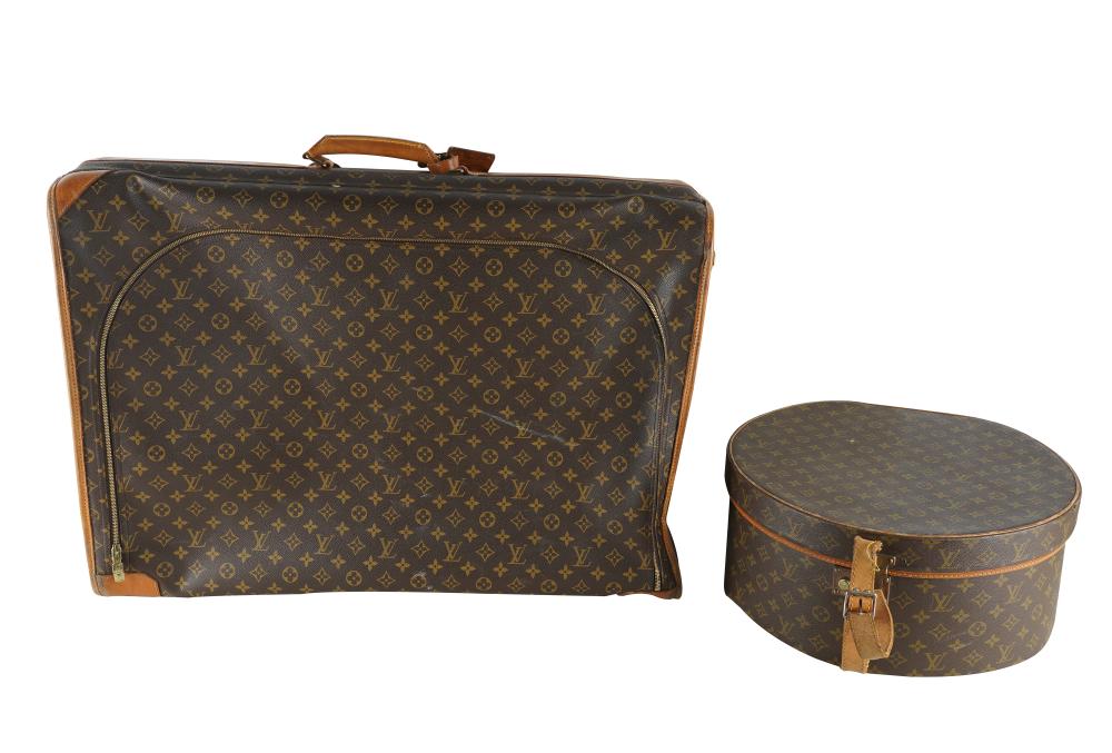 Appraisal: GROUP OF LOUIS VUITTON MONOGRAM LUGGAGEcomprising a soft side suitcase