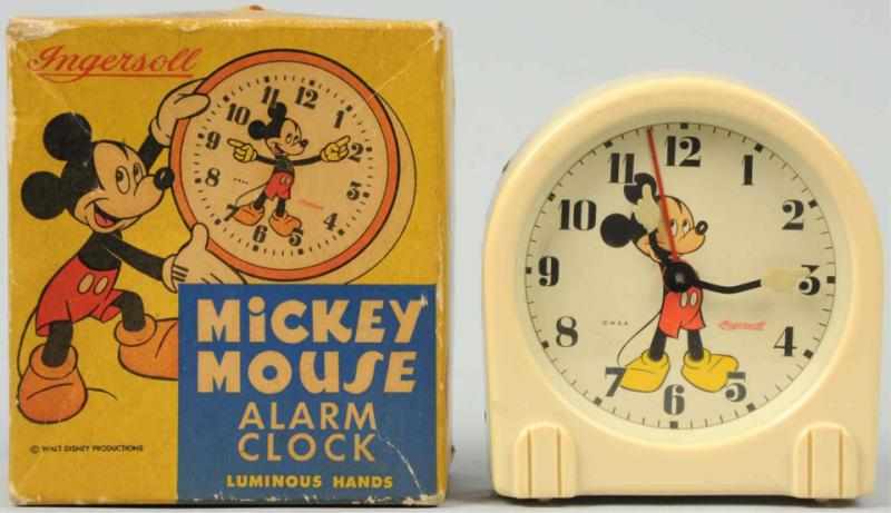 Appraisal: Walt Disney Mickey Mouse Alarm Clock Circa Made by US