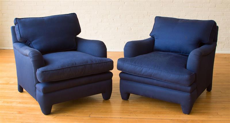 Appraisal: DAKOTA JACKSON PAIR OF CUSTOM CLUB CHAIRS Each x x