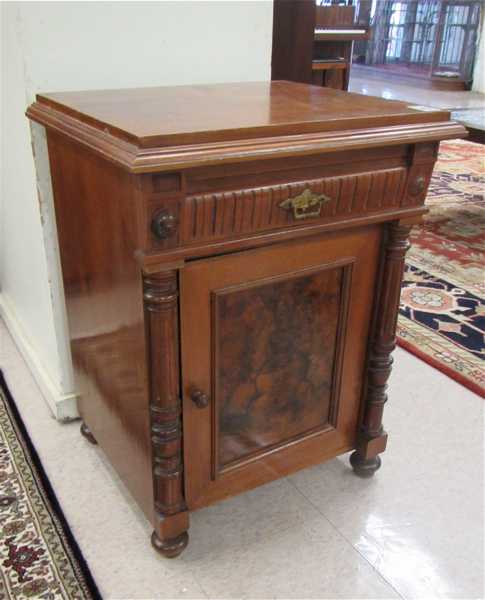 Appraisal: VICTORIAN MAHOGANY LIFT-TOP WASHSTAND COMMODE Renaissance Revival style Continental late